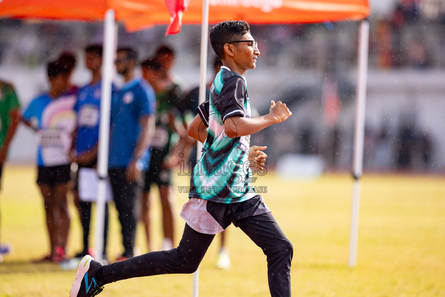 Day 3 of MWSC Interschool Athletics Championships 2024 held in Hulhumale Running Track, Hulhumale, Maldives on Monday, 11th November 2024. 
Photos by: Hassan Simah / Images.mv