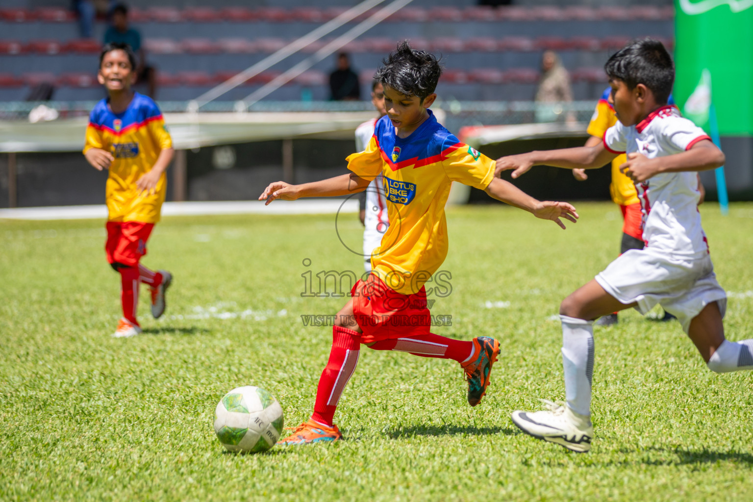 Day 1 of Under 10 MILO Academy Championship 2024 was held at National Stadium in Male', Maldives on Friday, 26th April 2024. Photos: Mohamed Mahfooz Moosa / images.mv