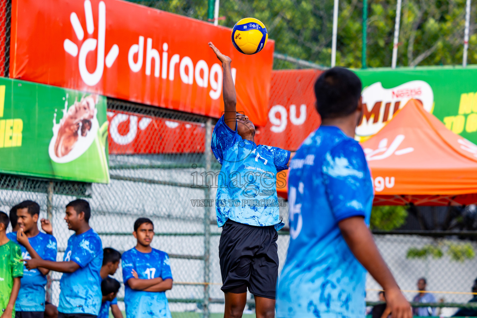 Day 13 of Interschool Volleyball Tournament 2024 was held in Ekuveni Volleyball Court at Male', Maldives on Thursday, 5th December 2024. Photos: Nausham Waheed / images.mv