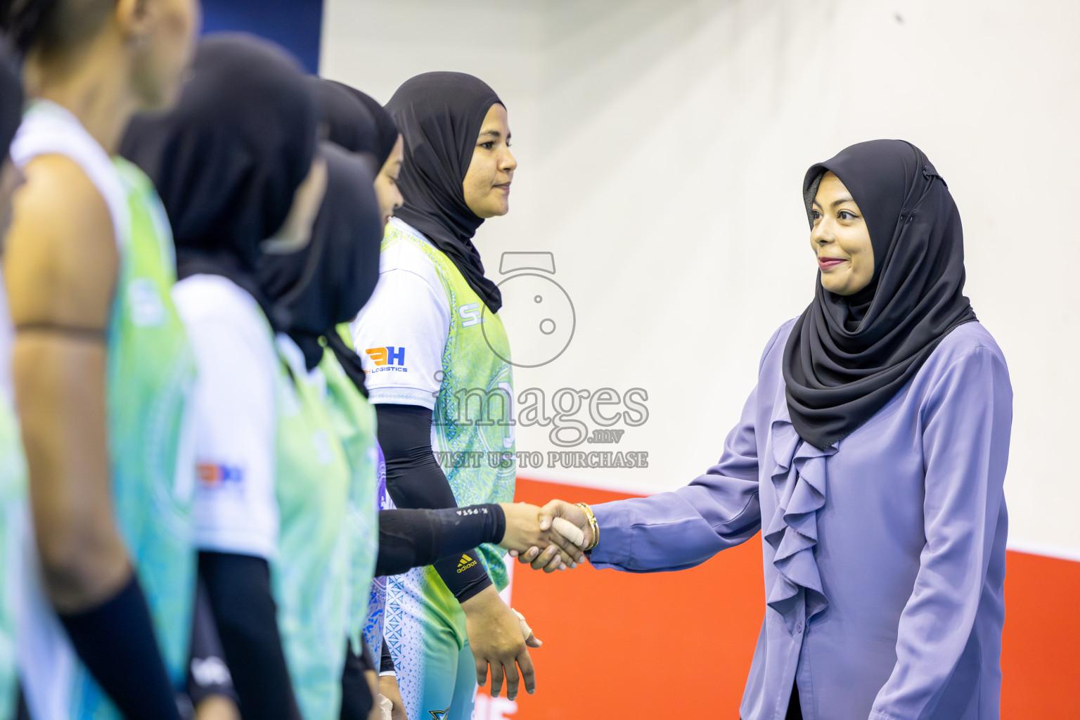 Club WAMCO vs Huraa Community Club in Day 1 of National Volleyball League 2025 - Women's Division held in Male', Maldives on Saturday, 19th April 2025 at Social Center Indoor Hall Photos By: Ismail Thoriq / images.mv