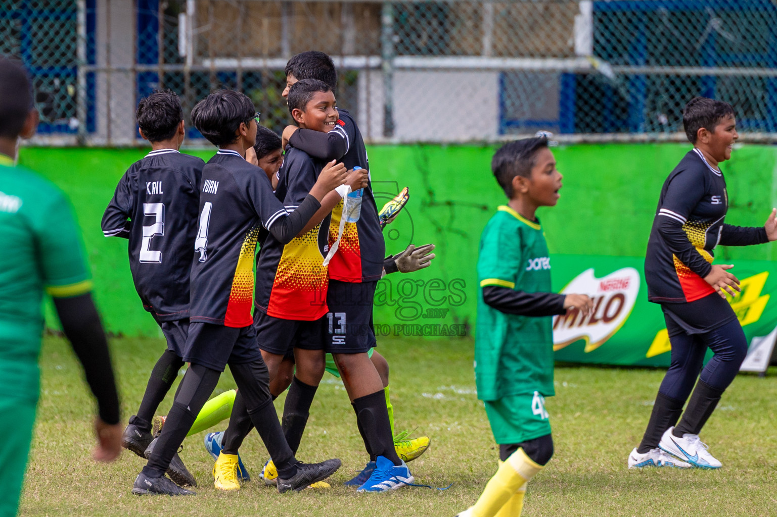 Day 1 of MILO Academy Championship 2024 - U12 was held at Henveiru Grounds in Male', Maldives on Thursday, 4th July 2024. Photos: Shuu Abdul Sattar / images.mv