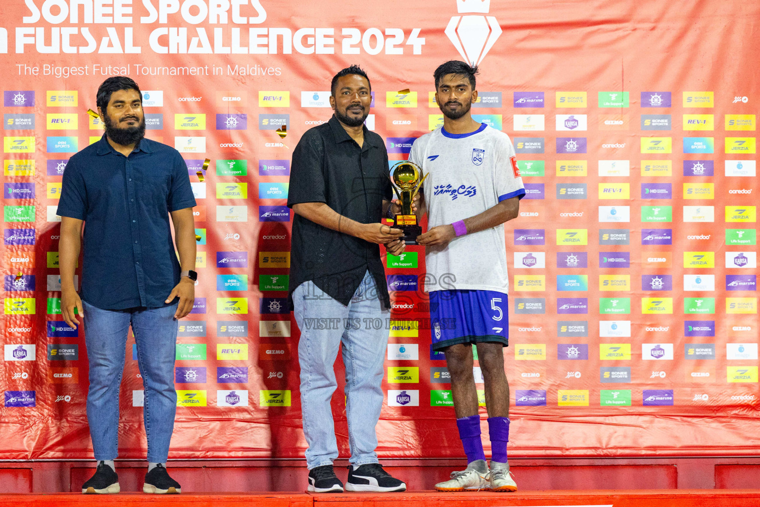 F Dharanboodhoo vs F Bilehdhoo in Day 24 of Golden Futsal Challenge 2024 was held on Wednesday , 7th February 2024 in Hulhumale', Maldives
Photos: Ismail Thoriq / images.mv