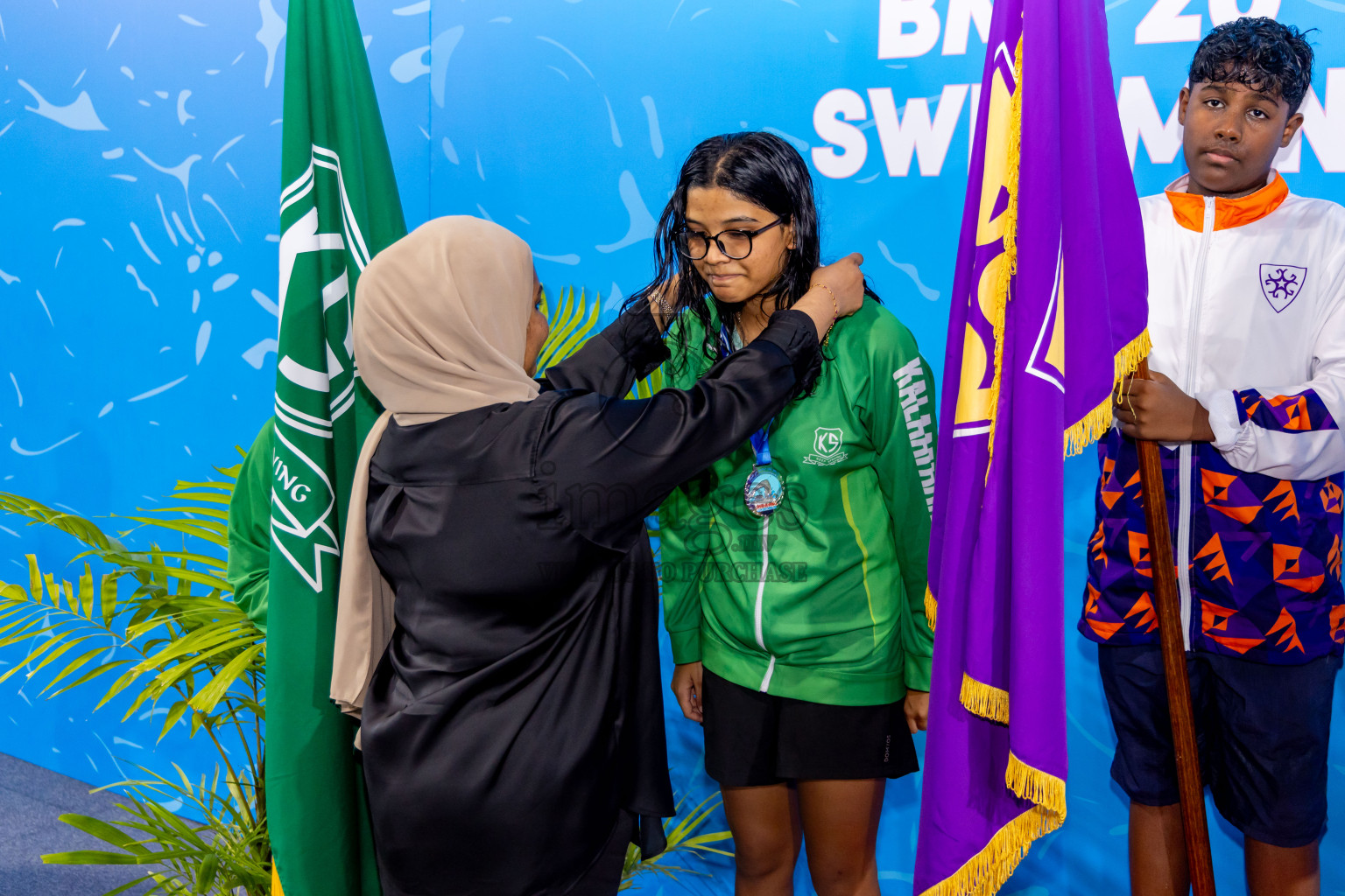 Day 4 of 20th Inter-school Swimming Competition 2024 held in Hulhumale', Maldives on Tuesday, 15th October 2024. Photos: Nausham Waheed / images.mv