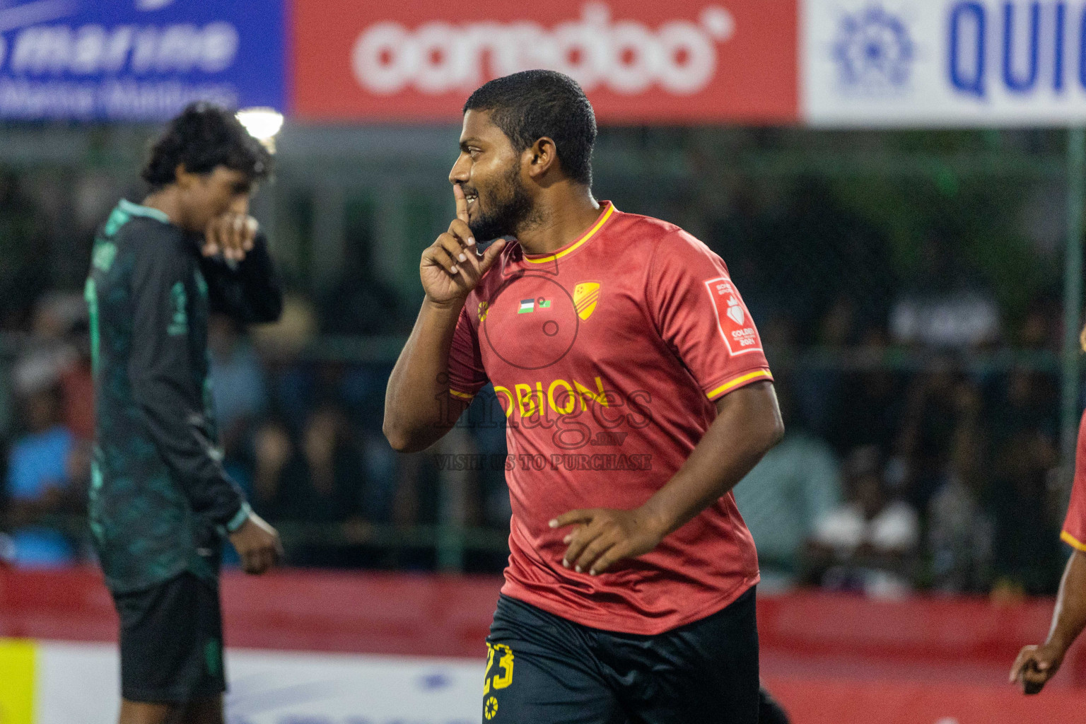 DH Bandidhoo vs DH Kudahuvadhoo in Day 17 of Golden Futsal Challenge 2024 was held on Wednesday, 31st January 2024, in Hulhumale', Maldives Photos: Nausham Waheed / images.mv