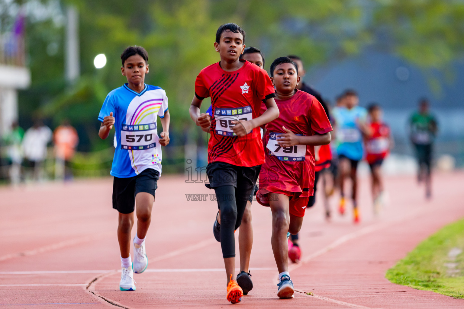 Day 5 of MWSC Interschool Athletics Championships 2024 held in Hulhumale Running Track, Hulhumale, Maldives on Wednesday, 13th November 2024. Photos by: Nausham Waheed / Images.mv