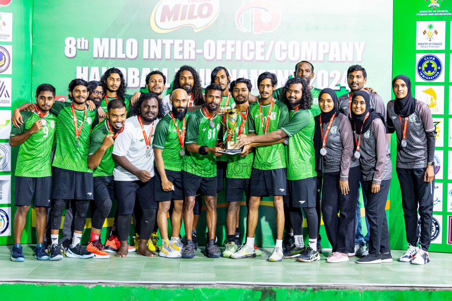 2nd Division Final of 8th Inter-Office/Company Handball Tournament 2024, held in Handball ground, Male', Maldives on Tuesday, 17th September 2024 Photos: Nausham Waheed/ Images.mv