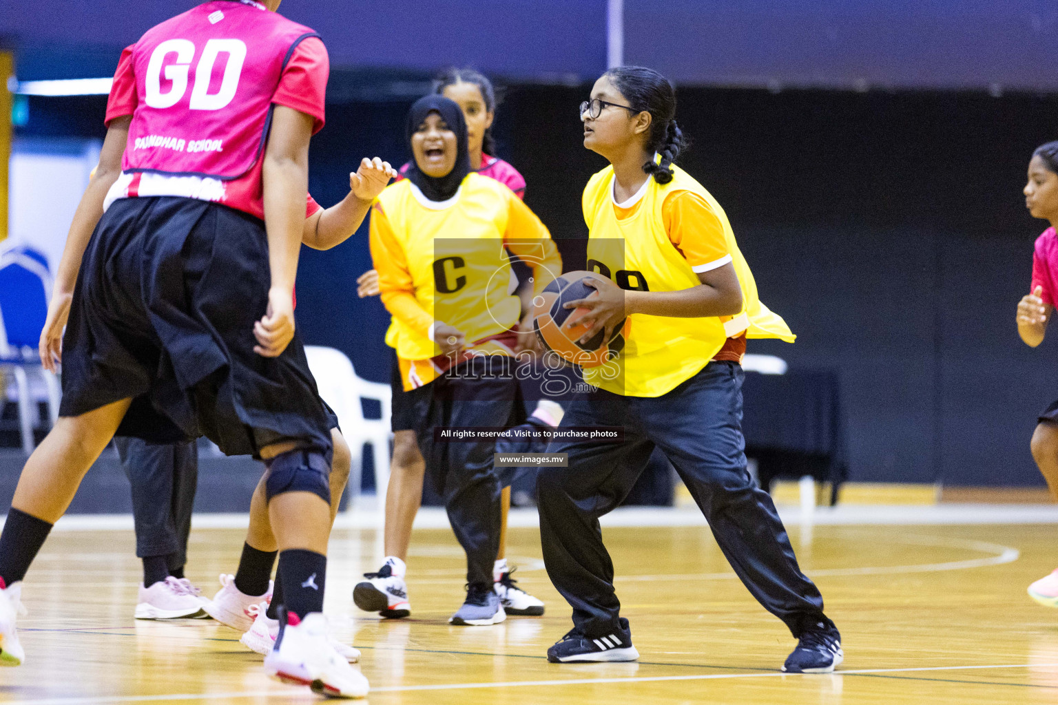 Day2 of 24th Interschool Netball Tournament 2023 was held in Social Center, Male', Maldives on 28th October 2023. Photos: Nausham Waheed / images.mv