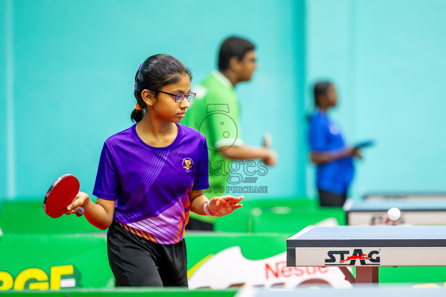 Day 2 of Interschool Table Tennis Tournament 2025 held at Male' TT Hall, Male', Maldives on Thursday, 15th May 2025. Photos By: Ismail Thoriq / images.mv