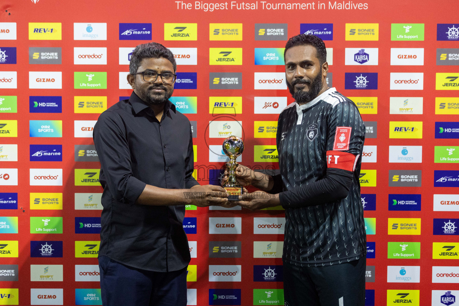 S Maradhoofeydhoo vs S Feydhoo in Day 18 of Golden Futsal Challenge 2024 was held on Thursday, 1st February 2024, in Hulhumale', Maldives Photos: Nausham Waheed, / images.mv