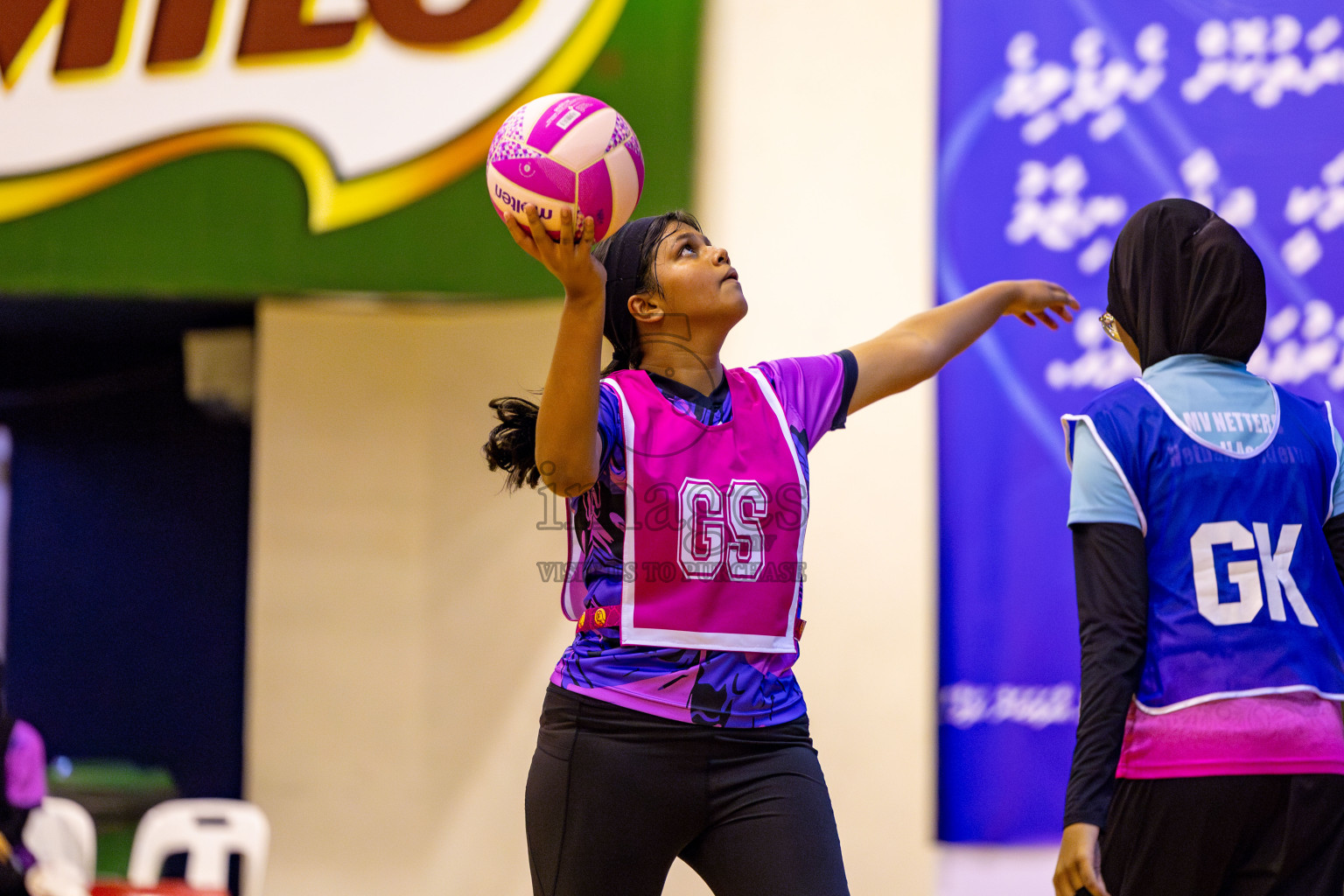 Young Netters B vs N Sports Academy B in Day 3 of 3rd Netball Junior Championship, held at Social Center on Tuesday, 21st January 2025 . Photos: Nausham Waheed / images.mv