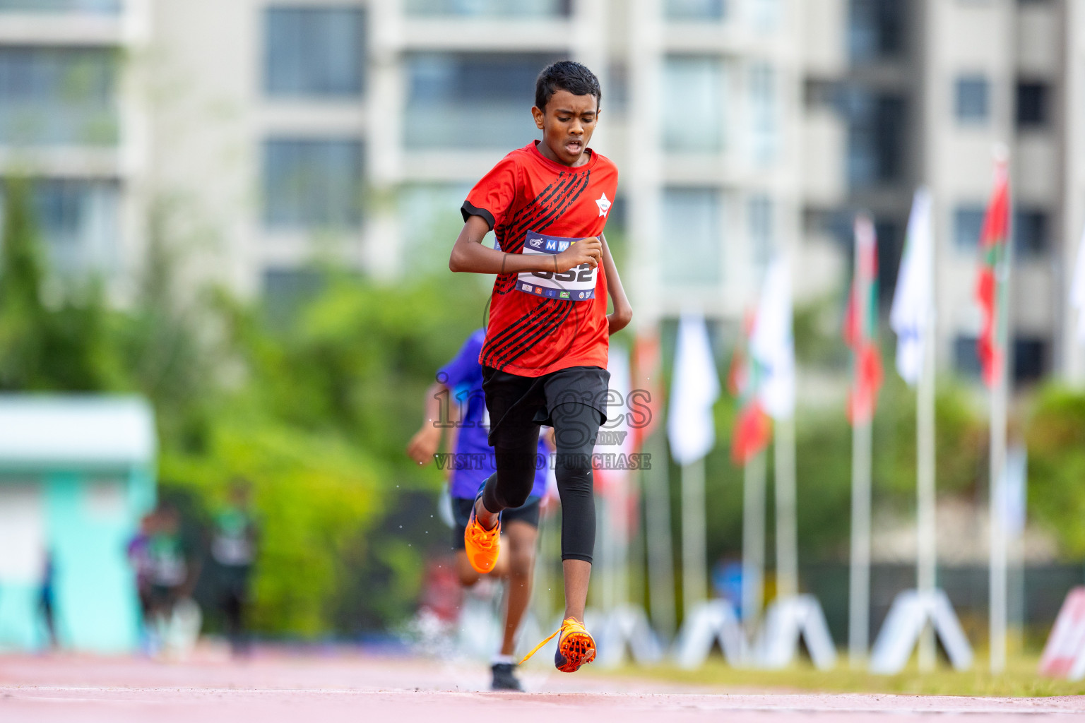 Day 1 of MWSC Interschool Athletics Championships 2024 held in Hulhumale Running Track, Hulhumale, Maldives on Saturday, 9th November 2024. 
Photos by: Ismail Thoriq / images.mv