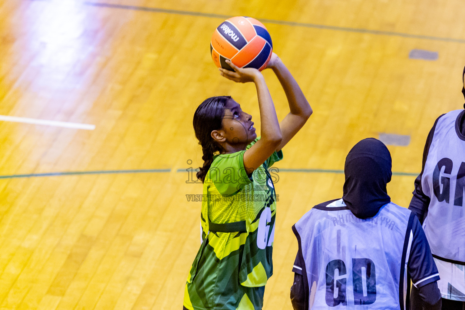 Day 3 of 25th Inter-School Netball Tournament was held in Social Center at Male', Maldives on Sunday, 11th August 2024. Photos: Nausham Waheed / images.mv