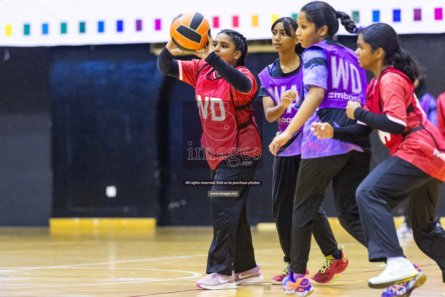 Day3 of 24th Interschool Netball Tournament 2023 was held in Social Center, Male', Maldives on 29th October 2023. Photos: Nausham Waheed, Mohamed Mahfooz Moosa / images.mv