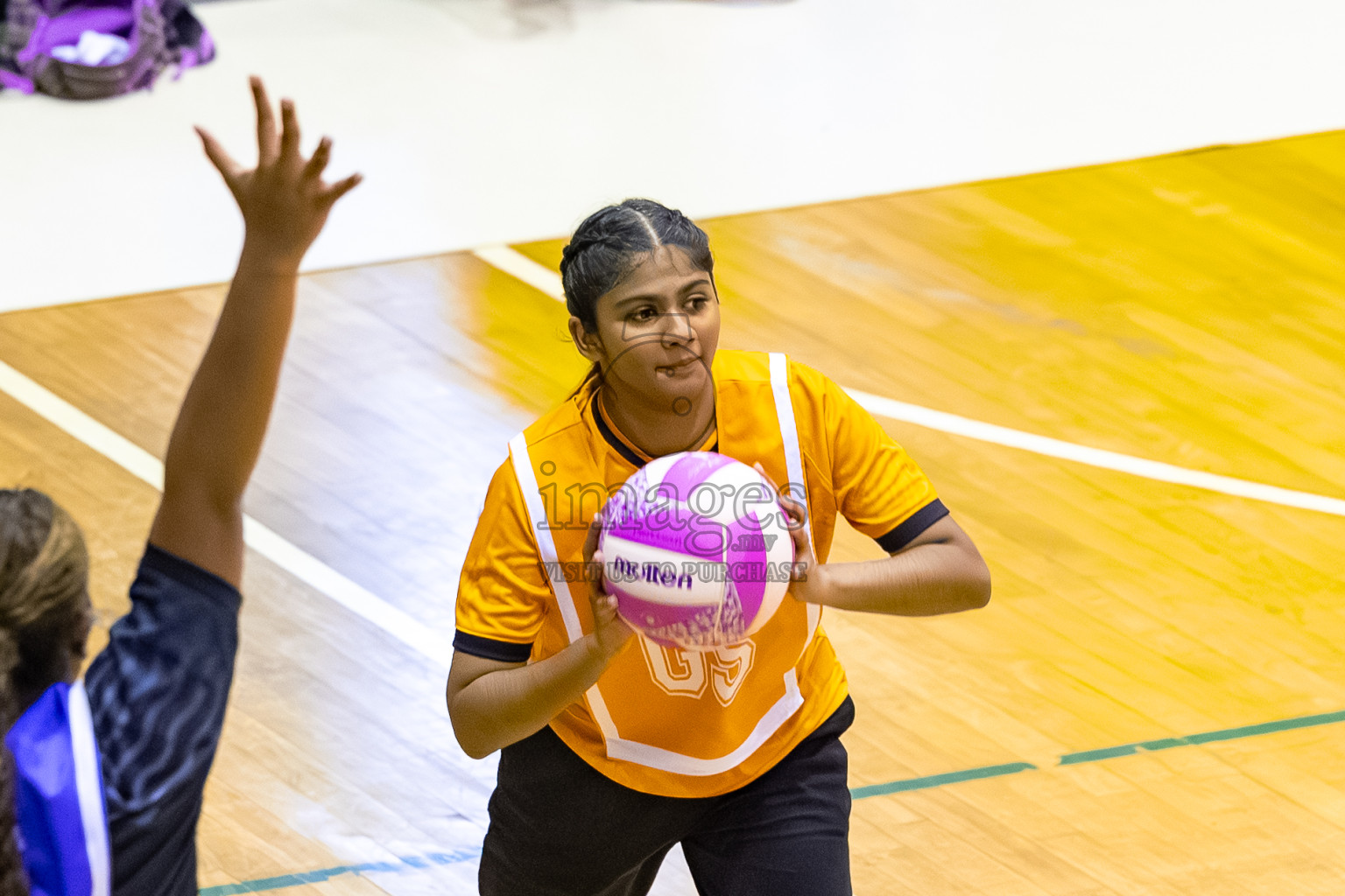 SC Shining Star vs Youth United SC in Day 9 of 24th Milo Netball Association Championship was held in Social Center at Male', Maldives on Tuesday, 9th September 2025. Photos: Mohamed Mahfooz Moosa / images.mv