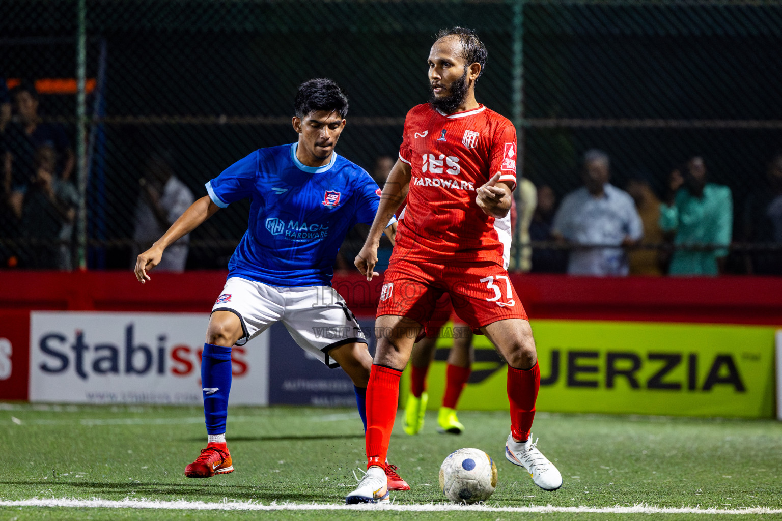 HA Kelaa vs HA Hoarafushi in Day 13 of Golden Futsal Challenge 2025 was held on Friday, 17th January 2025, in Hulhumale', Maldives. Photos: Nausham Waheed / images.mv
