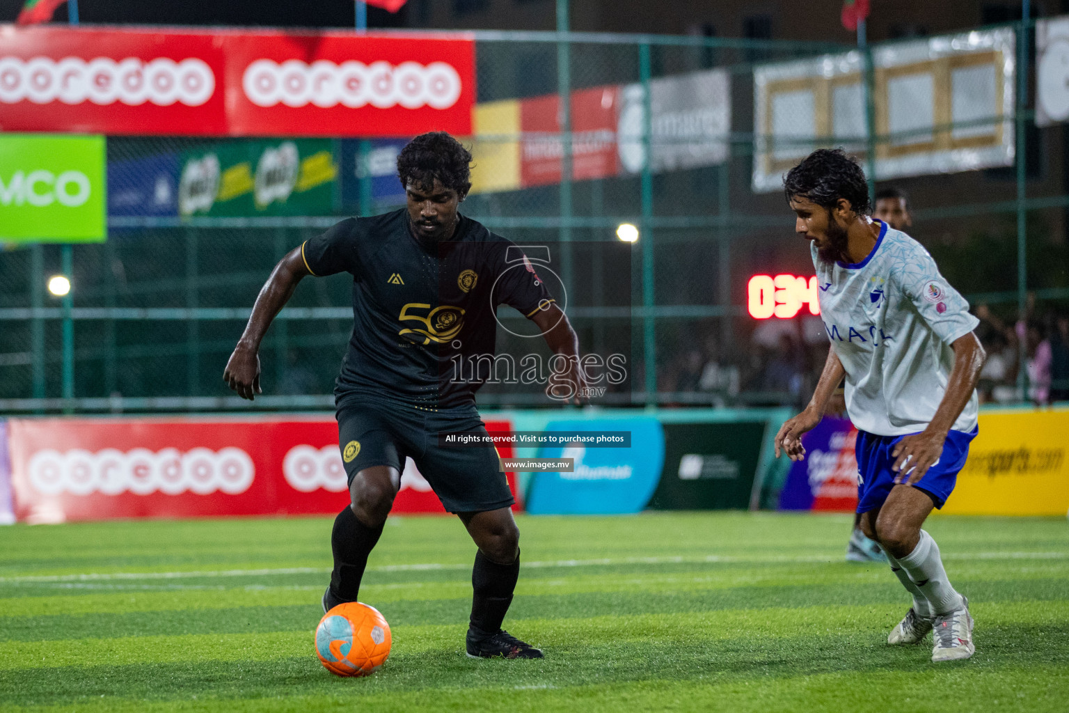 Prison Club vs MACL in the Quarter Finals of Club Maldives 2021 held at Hulhumale;, on 12th December 2021 Photos: Ismail Thoriq / images.mv