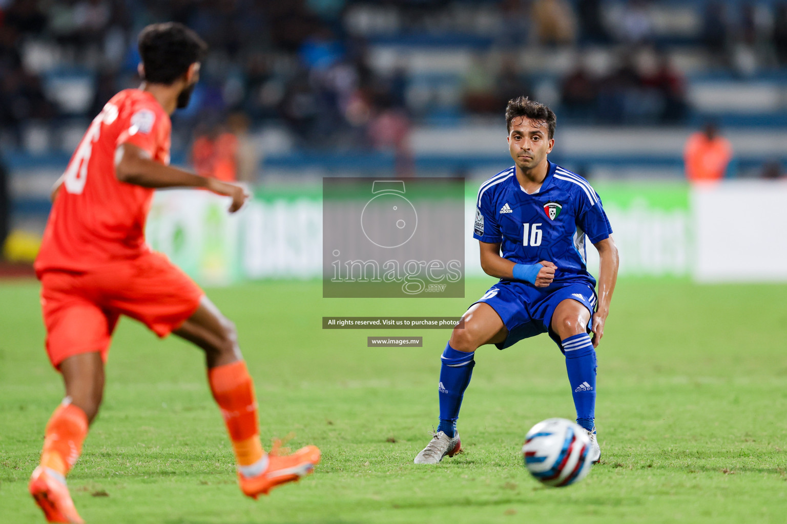 Kuwait vs India in the Final of SAFF Championship 2023 held in Sree Kanteerava Stadium, Bengaluru, India, on Tuesday, 4th July 2023. Photos: Nausham Waheed / images.mv