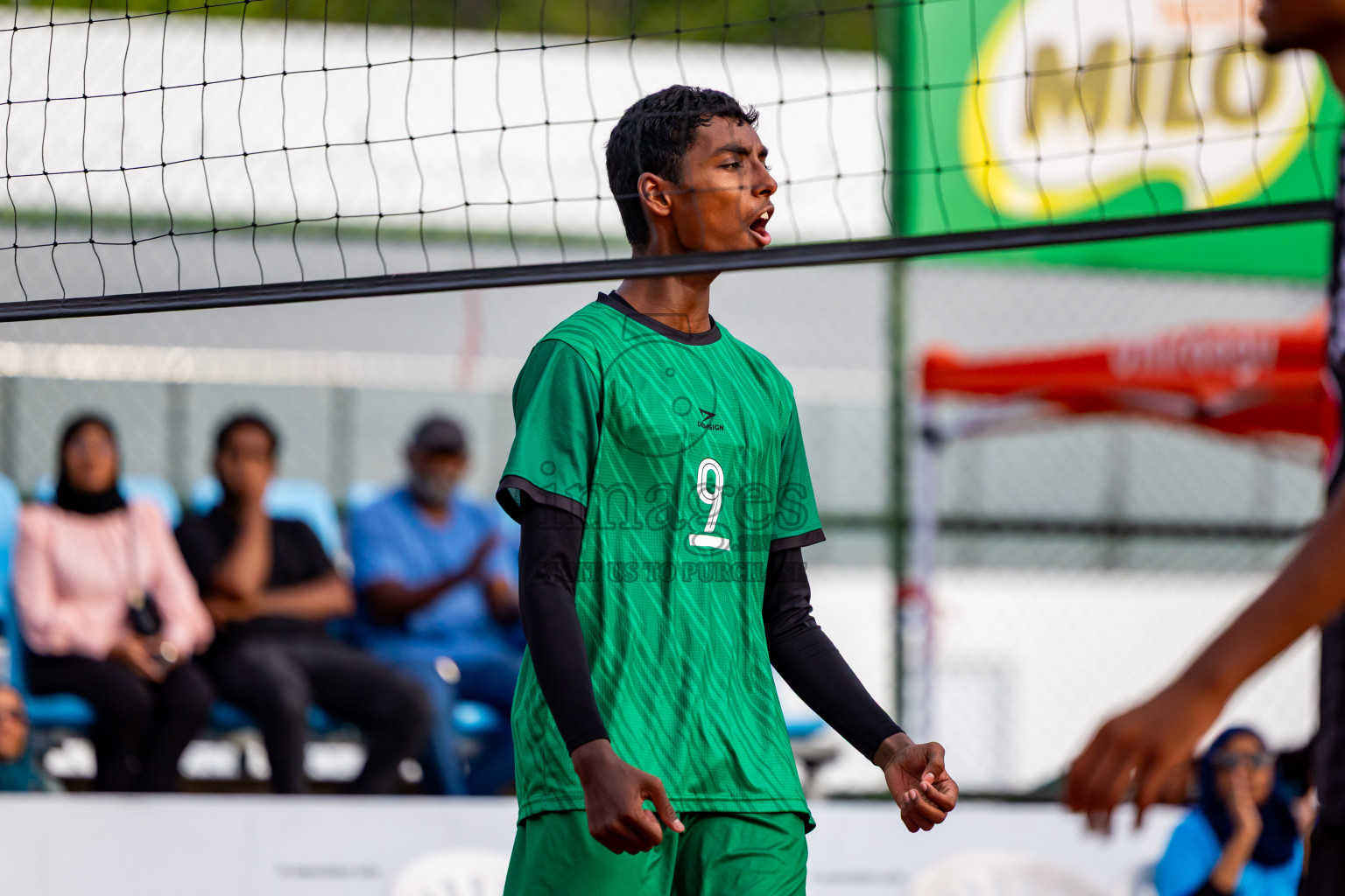 Sports Club Dhirun vs Goodies Sports Club in Milo National Junior Volleyball Championship 2025 Day 3 was held on Monday, 24th November 2025 at Ekuveni Turf Court Male', Maldives. Photos: Nausham Waheed / images.mv