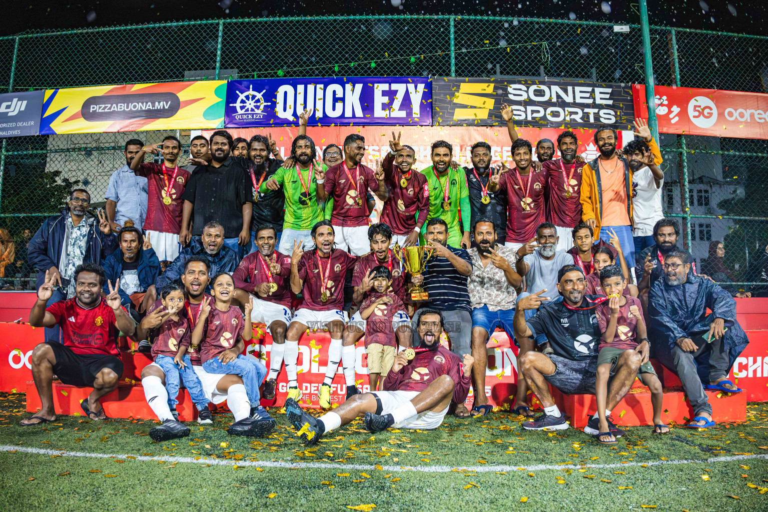 V Felidhoo vs V Keyodhoo in Atoll Round Final on Day 22 of Golden Futsal Challenge 2025 was held on Sunday , 26th January 2025, in Hulhumale', Maldives.
Photos: Ismail Thoriq / images.mv