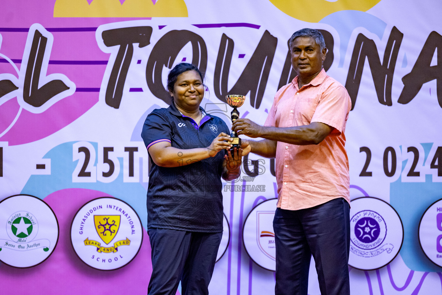 Closing Ceremony of Inter-school Netball Tournament held in Social Center at Male', Maldives on Monday, 26th August 2024. Photos: Hassan Simah / images.mv