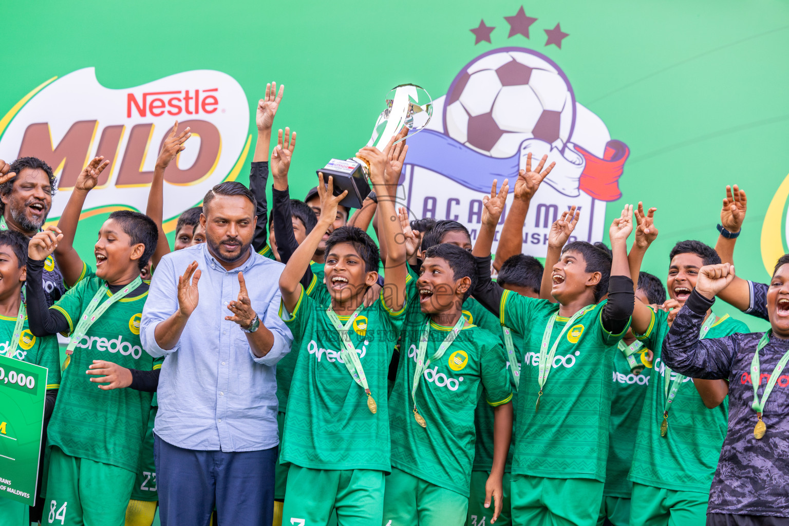 Day 3 of MILO Academy Championship 2025 (U-12) was held at Henveiru Stadium in Male', Maldives on Saturday, 3rd May 2025. Photos: Ismail Thoriq / images.mv