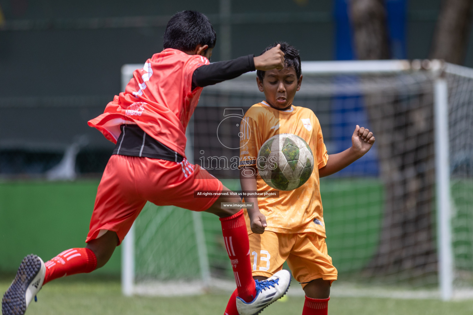 Day 1 of Nestle kids football fiesta, held in Henveyru Football Stadium, Male', Maldives on Wednesday, 11th October 2023 Photos: Shut Abdul Sattar/ Images.mv