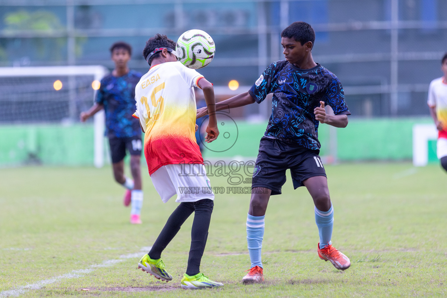 Club Eagles vs Super United Sports (U14) in Day 4 of Dhivehi Youth League 2024 held at Henveiru Stadium on Thursday, 28th November 2024. Photos: Shuu Abdul Sattar/ Images.mv