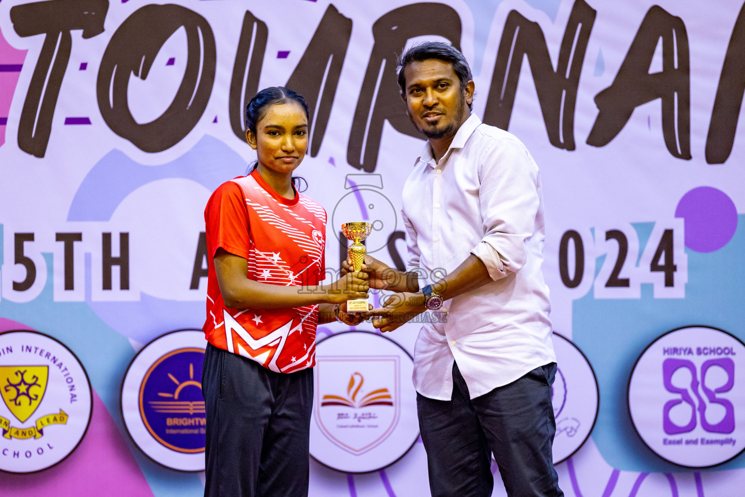 Closing Ceremony of Inter-school Netball Tournament held in Social Center at Male', Maldives on Monday, 26th August 2024. Photos: Hassan Simah / images.mv