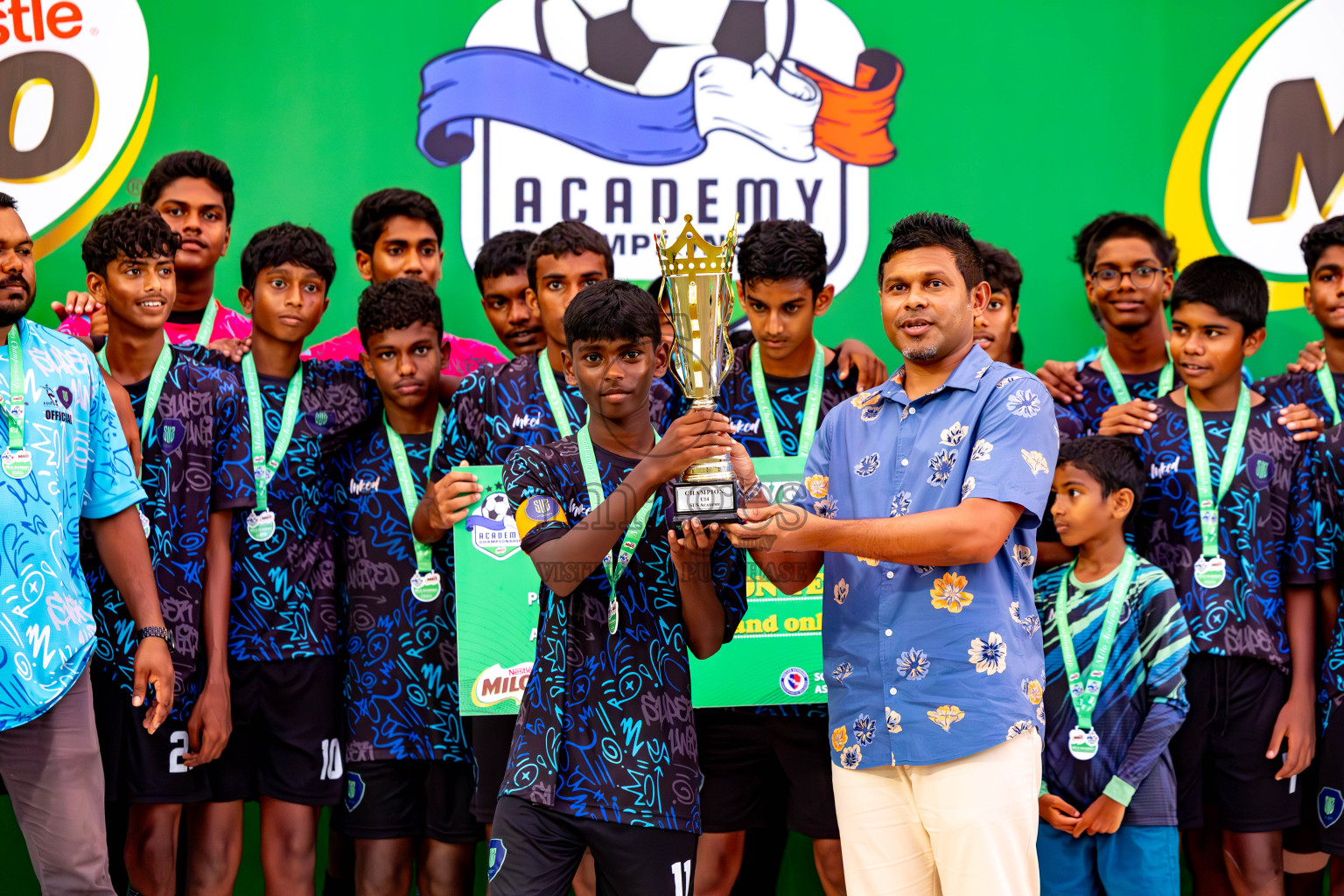 Day 4 of MILO Academy Championship 2024 (U-14) was held in Henveyru Stadium, Male', Maldives on Sunday, 3rd November 2024. Photos: Ismail Thoriq / Images.mv