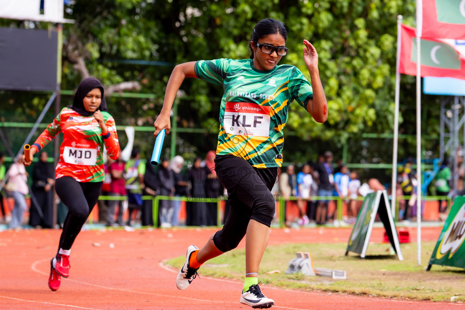 Day 6 of Inter-school Athletics Championship 2025 held in Ekuveni Synthetic Track, Male', Maldives on Sunday, 12th October 2025. Photos by: Nausham Waheed / Images.mv