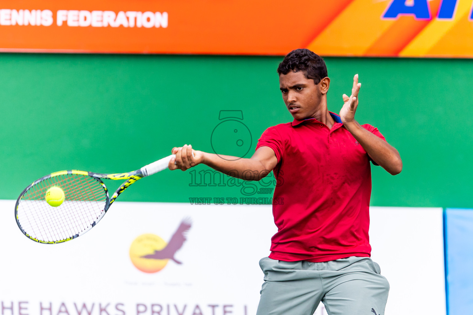 Day 7 of ATF Maldives Junior Open Tennis was held in Male' Tennis Court, Male', Maldives on Wednesday, 18th December 2024. Photos: Nausham Waheed/ images.mv
