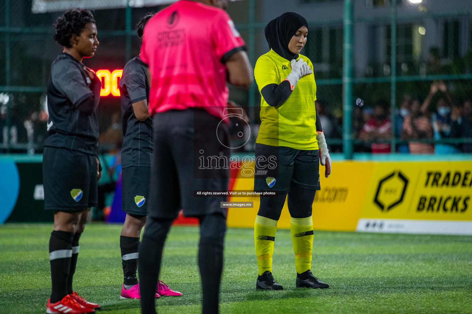 Club WAMCO vs DSC in the Semi Finals of 18/30 Women's Futsal Fiesta 2021 held in Hulhumale, Maldives on 14th December 2021. Photos: Ismail Thoriq / images.mv