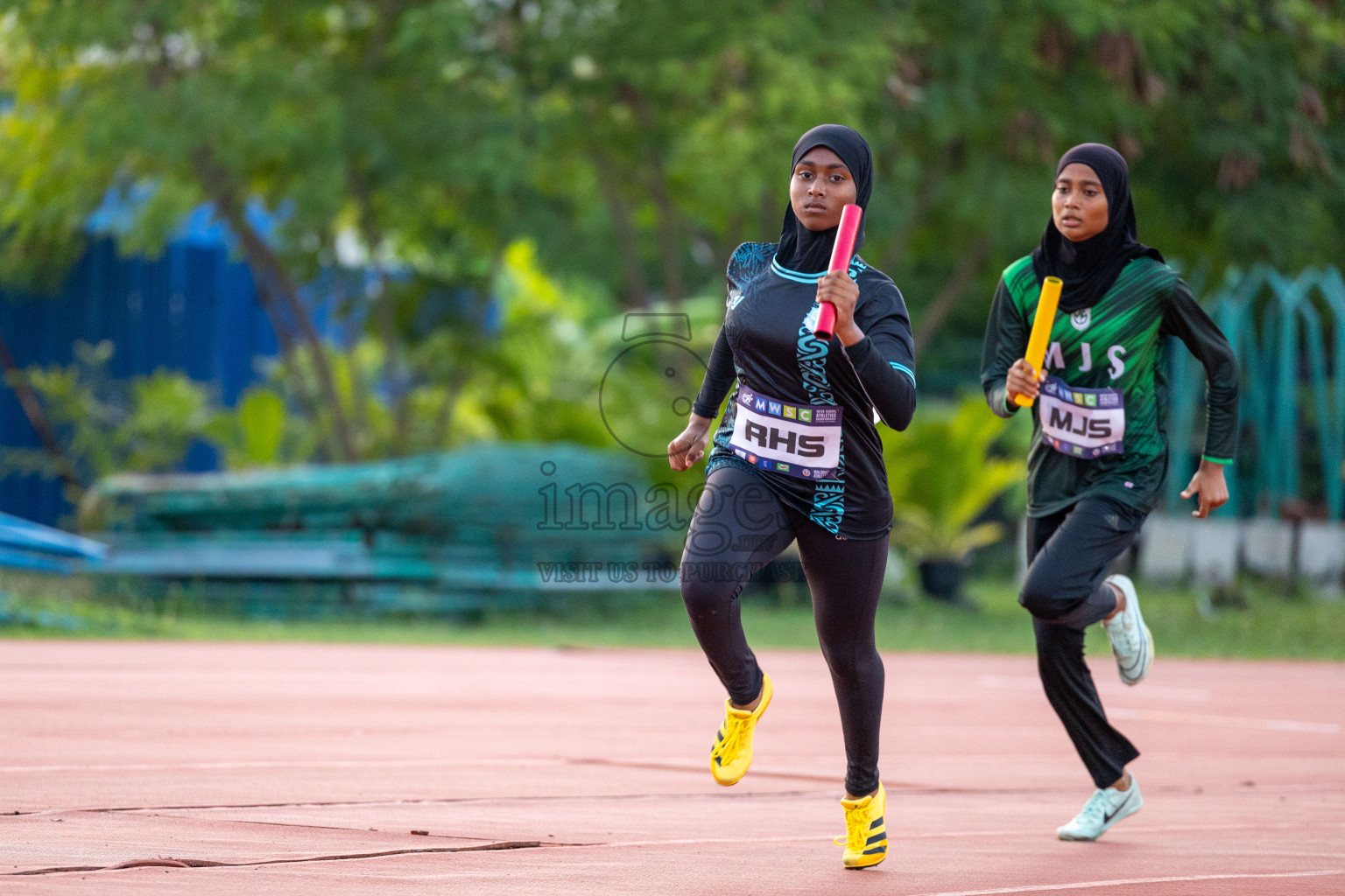 Day 4 of MWSC Interschool Athletics Championships 2024 held in Hulhumale Running Track, Hulhumale, Maldives on Tuesday, 12th November 2024. Photos by: Ismail Thoriq / Images.mv