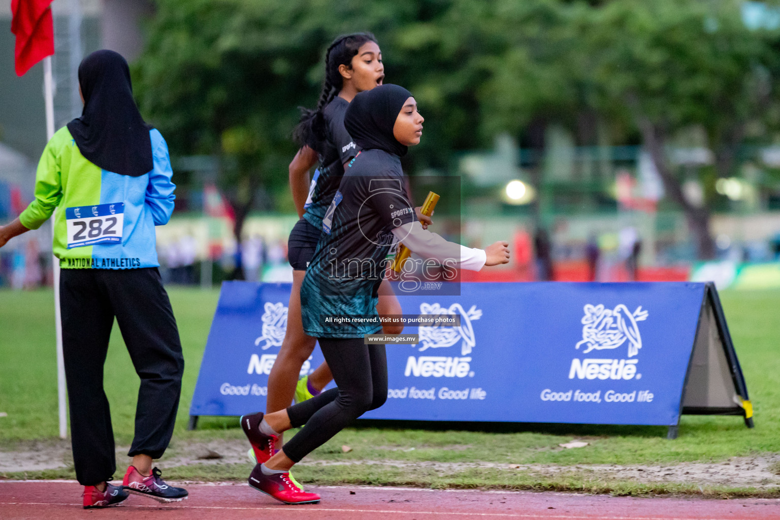 Day 2 of National Athletics Championship 2023 was held in Ekuveni Track at Male', Maldives on Friday, 24th November 2023. Photos: Hassan Simah / images.mv