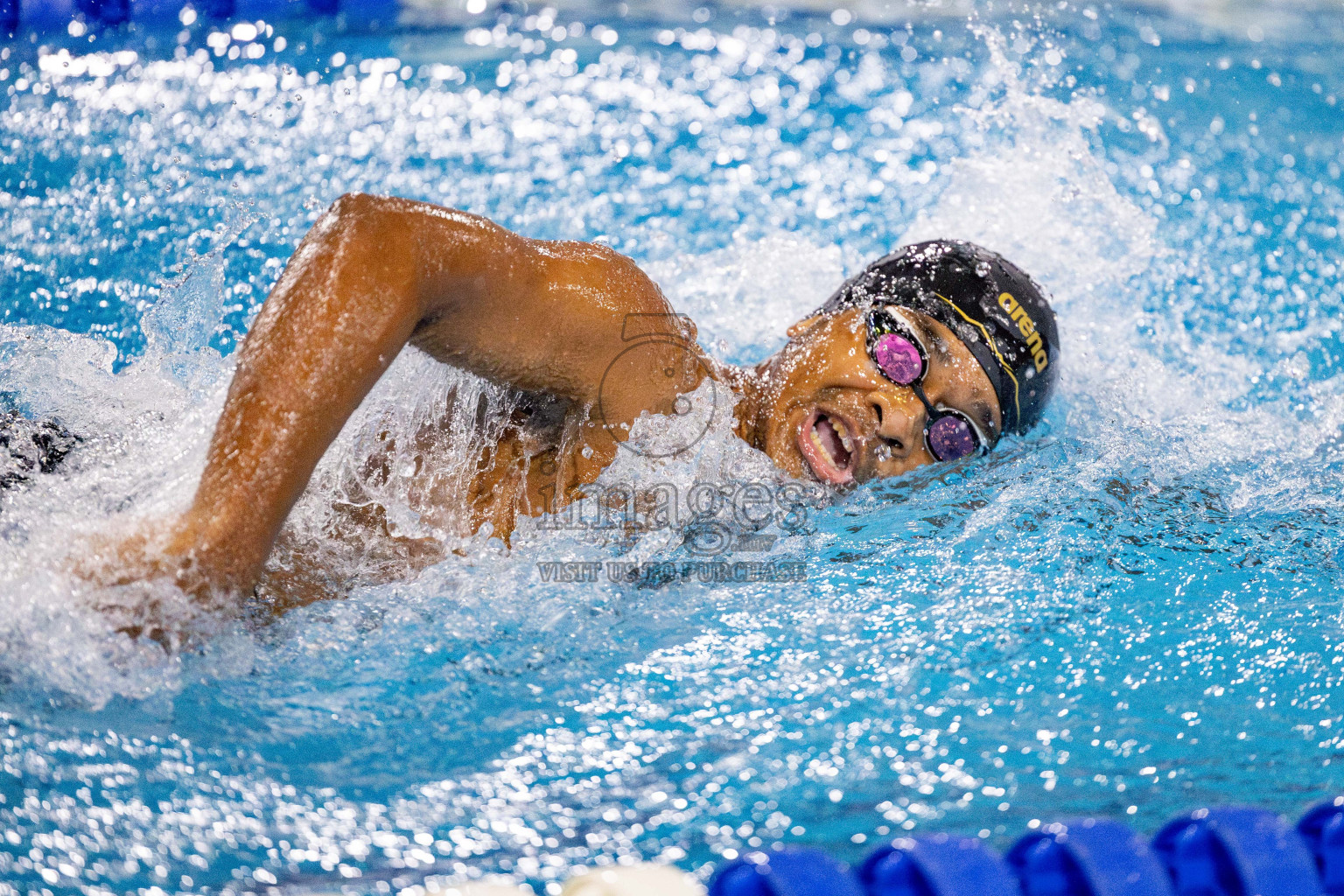 Day 4 of National Swimming Championship 2024 held in Hulhumale', Maldives on Monday, 16th December 2024. Photos: Hassan Simah / images.mv