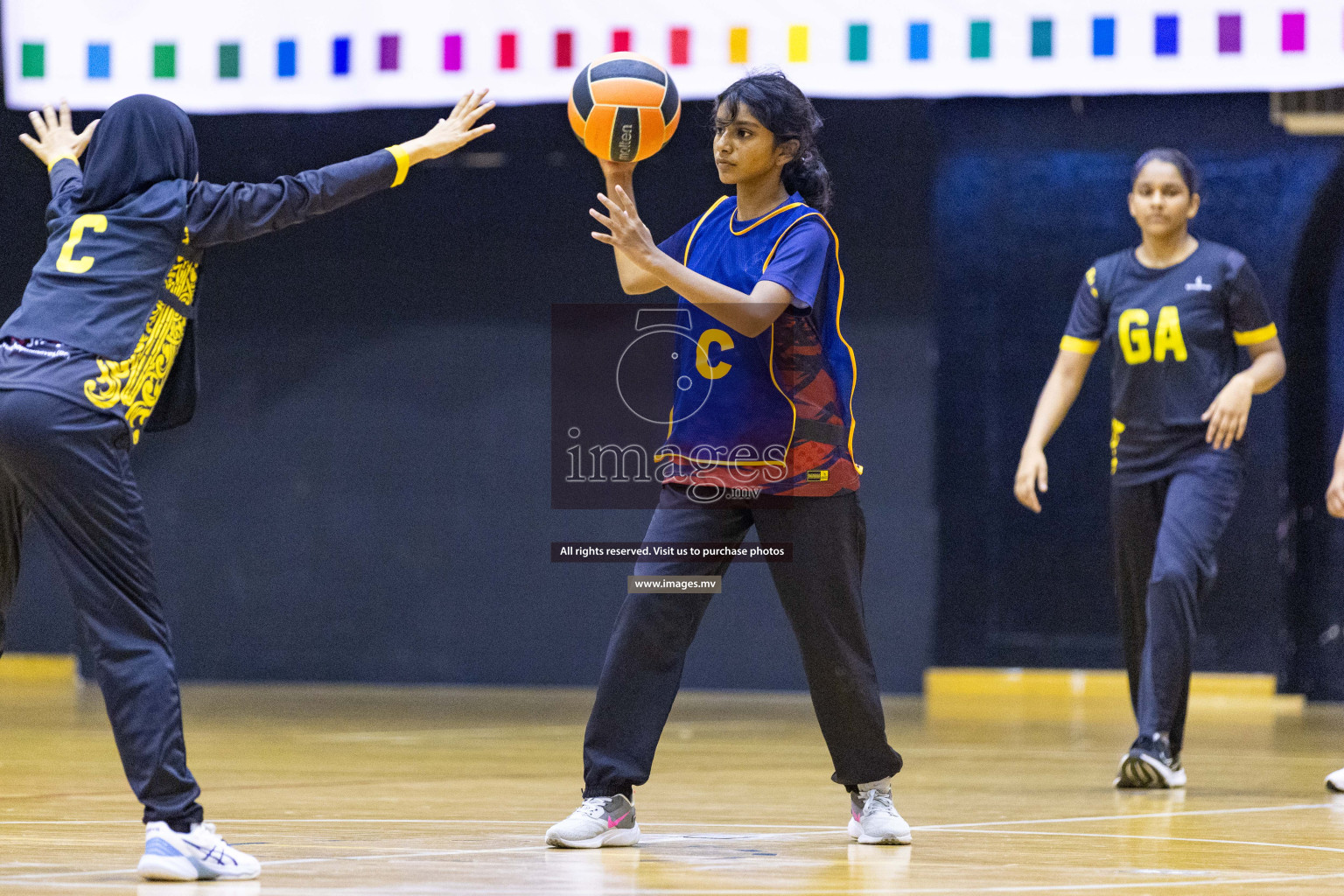 Day2 of 24th Interschool Netball Tournament 2023 was held in Social Center, Male', Maldives on 28th October 2023. Photos: Nausham Waheed / images.mv