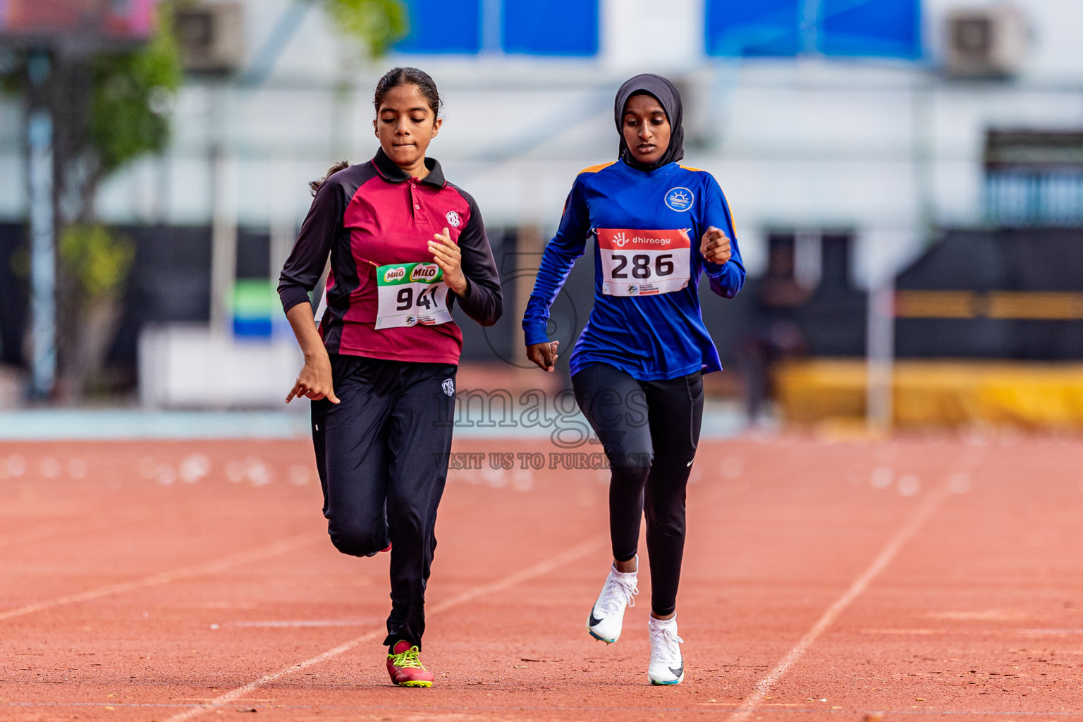 Day 4 of Inter-school Athletics Championship 2025 held in Ekuveni Synthetic Track, Male', Maldives on Thursday, 09th October 2025. Photos by: Areef Adam / Images.mv