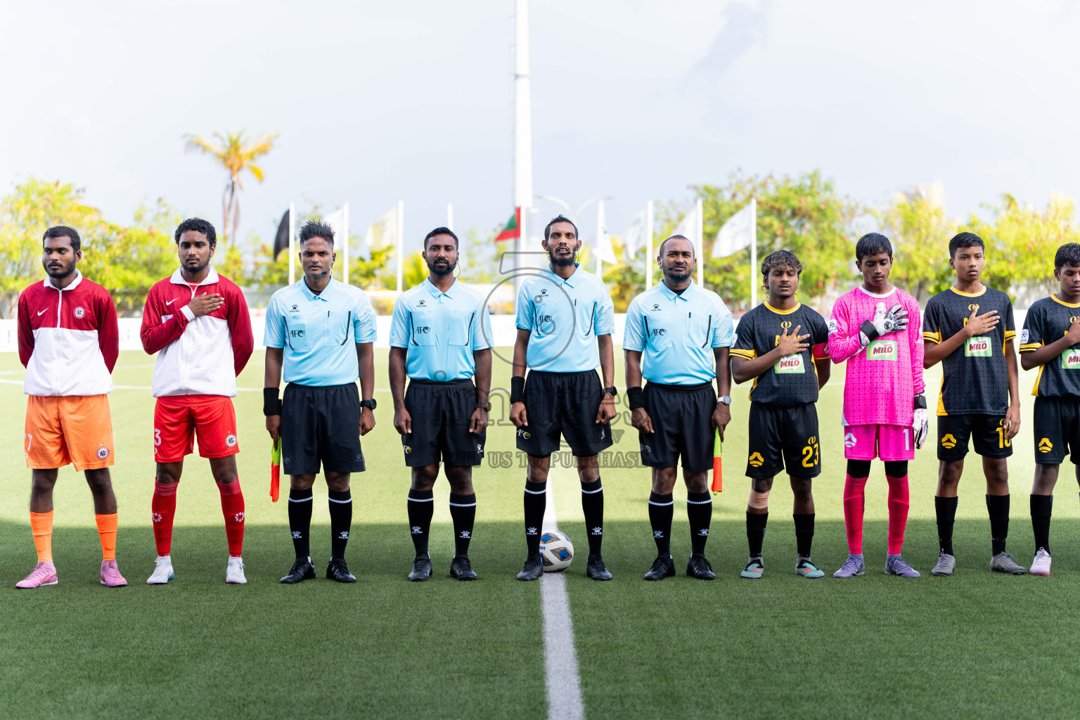 CC Sports Club VS Aajeelakah Eydhafushi FA in Day 6 of Eydhafushi Cup 2025 held in Eydhafushi Football Stadium at B. Eydhafushi, Maldives on Wednesday, 10th September 2025. Photos: Arif Rasheed / images.mv