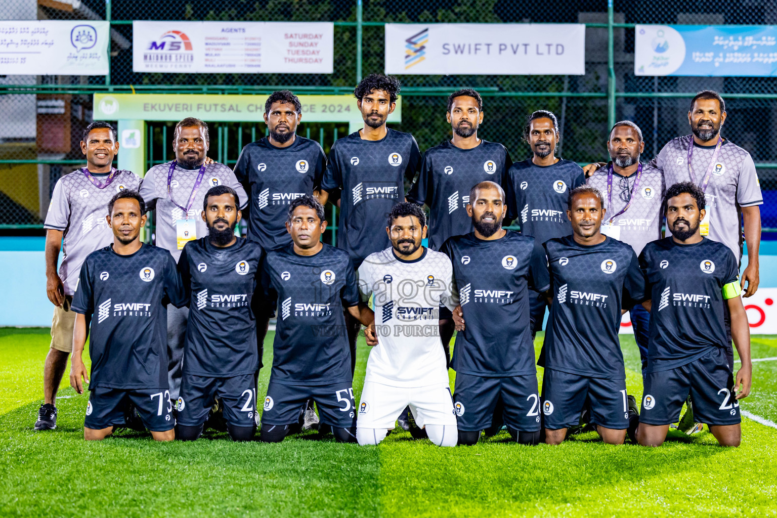 Dee Ess Jay SC vs Much Black in Day 2 of Laamehi Dhiggaru Ekuveri Futsal Challenge 2024 was held on Saturday, 27th July 2024, at Dhiggaru Futsal Ground, Dhiggaru, Maldives Photos: Nausham Waheed / images.mv