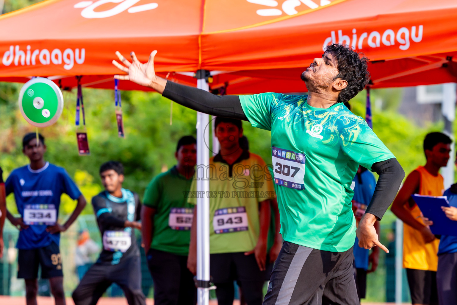 Day 5 of MWSC Interschool Athletics Championships 2024 held in Hulhumale Running Track, Hulhumale, Maldives on Wednesday, 13th November 2024. Photos by: Nausham Waheed / Images.mv