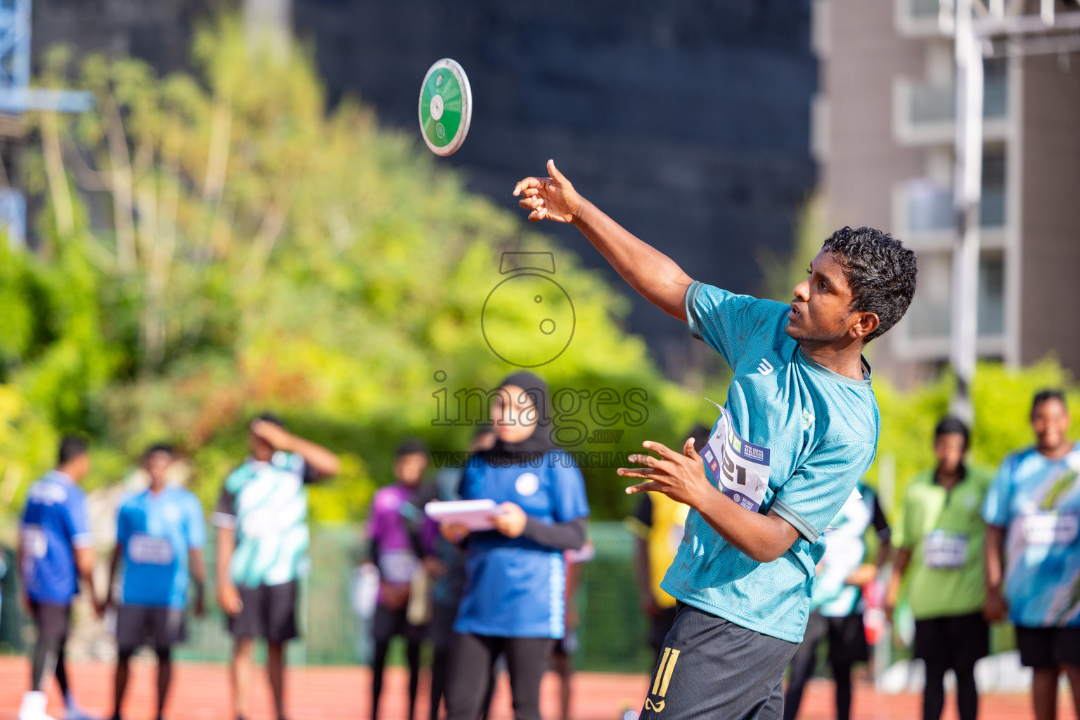 Day 1 of MWSC Interschool Athletics Championships 2024 held in Hulhumale Running Track, Hulhumale, Maldives on Saturday, 9th November 2024. 
Photos by: Ismail Thoriq, Hassan Simah / Images.mv