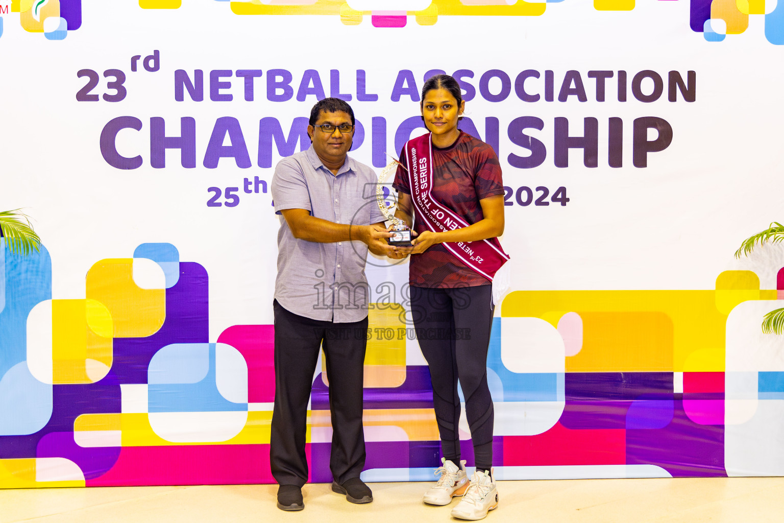 Final of 23rd Netball Association Championship was held in Social Canter at Male', Maldives on Sunday, 5th May 2024. Photos: Nausham Waheed / images.mv