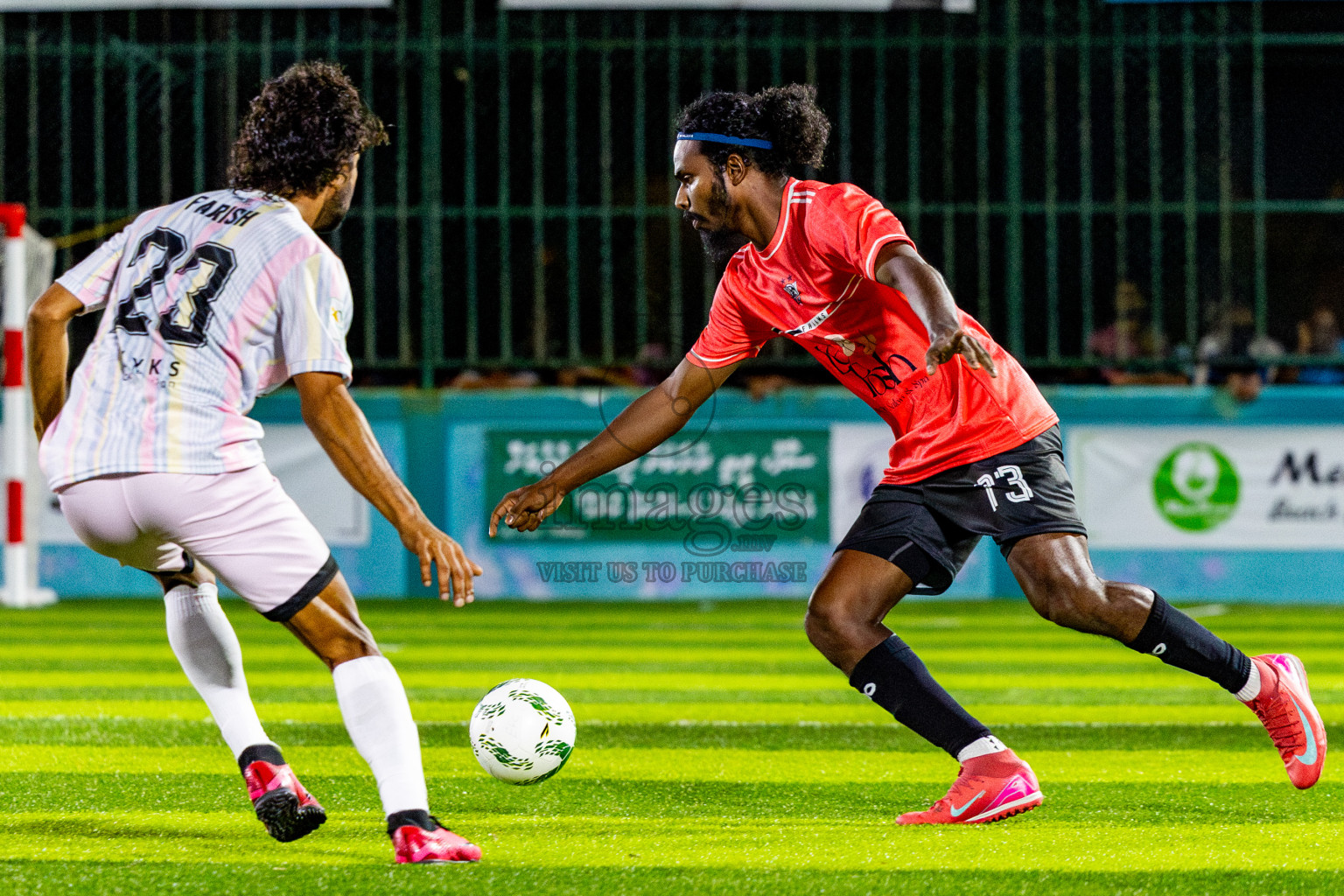 Ifhaams vs J Kovi Goani in Day 1 of Laamehi Dhiggaru Ekuveri Futsal Challenge 2025 was held on Thursday, 24th July 2025, at Dhiggaru Futsal Ground, Dhiggaru, Maldives Photos: Nausham Waheed / images.mv