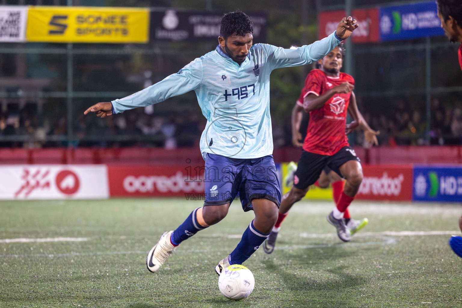 ADh Mahibadhoo vs AA Mathiveri on Day 32 of Golden Futsal Challenge 2024, held on Saturday, 17th February 2024 in Hulhumale', Maldives 
Photos: Mohamed Mahfooz Moosa / images.mv