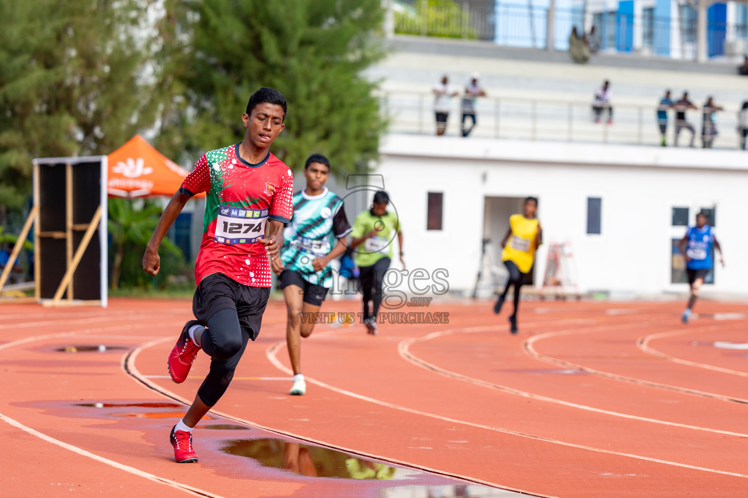 Day 2 of MWSC Interschool Athletics Championships 2024 held in Hulhumale Running Track, Hulhumale, Maldives on Sunday, 10th November 2024. 
Photos by:  Hassan Simah / Images.mv