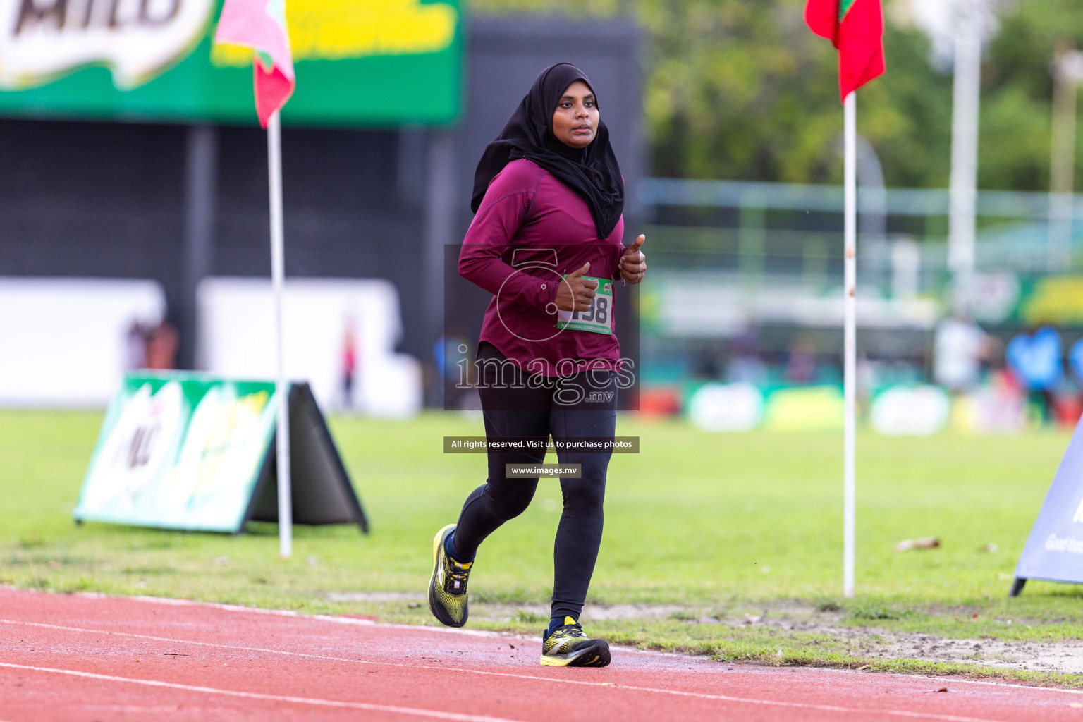 Day 2 of National Athletics Championship 2023 was held in Ekuveni Track at Male', Maldives on Friday, 24th November 2023. Photos: Nausham Waheed / images.mv