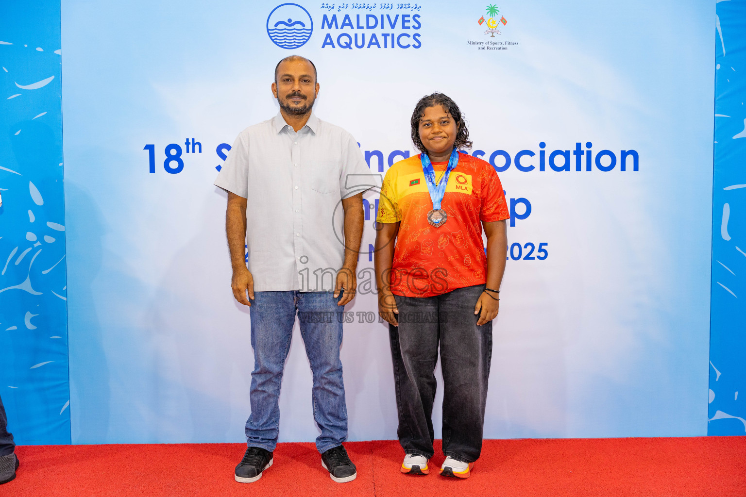 18th Swimming Association Championship 2025, Closing Ceremony was held on Saturday, 29th November 2025 at Swimming Track Hulhumale', Maldives. Photos: Areef Adam / images.mv