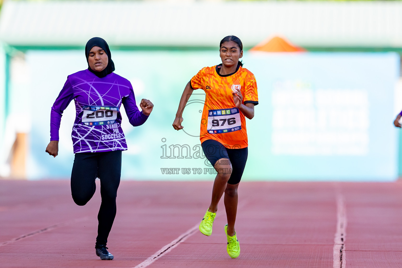 Day 4 of MWSC Interschool Athletics Championships 2024 held in Hulhumale Running Track, Hulhumale, Maldives on Tuesday, 12th November 2024. Photos by: Nausham Waheed / Images.mv