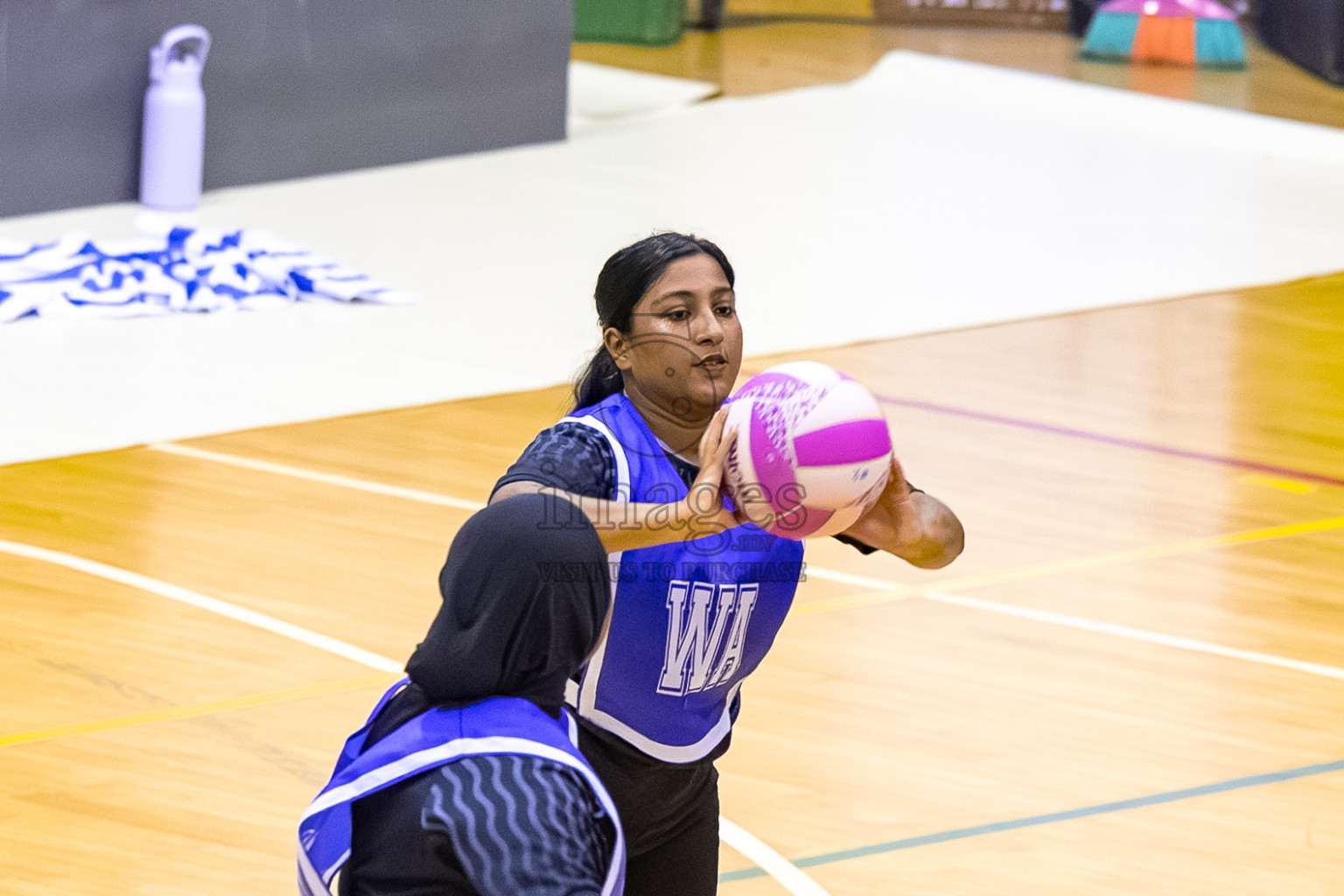 S.C. Shining Star vs KYRC in the Semi-finals of 24th Milo Netball Association Championship was held in Social Center at Male', Maldives on Wednesday, 10th September 2025. Photos: Mohamed Mahfooz Moosa / images.mv