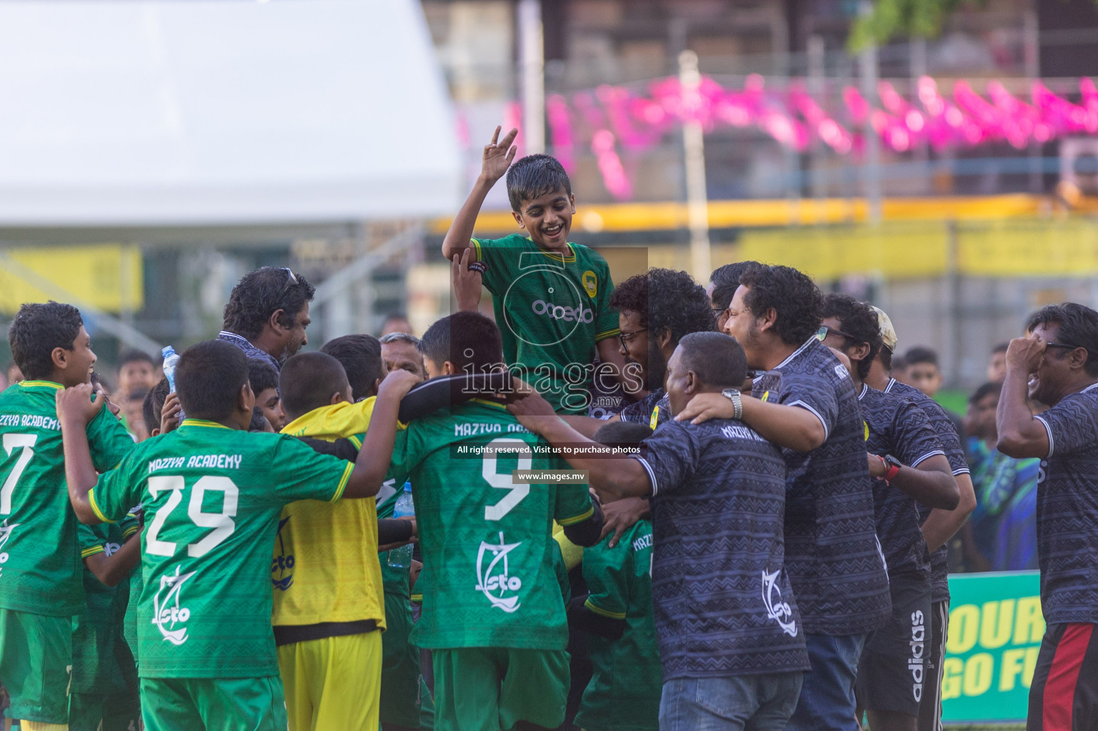 Day 2 of MILO Academy Championship 2023 (U12) was held in Henveiru Football Grounds, Male', Maldives, on Saturday, 19th August 2023. Photos: Shuu / images.mv